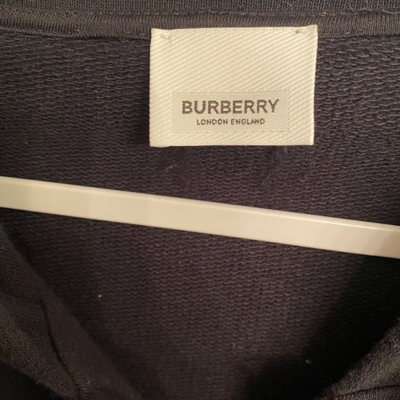 SOLD Burberry Rubber Logo Novacheck Sleeve Hoodie - Picture 2 of 13